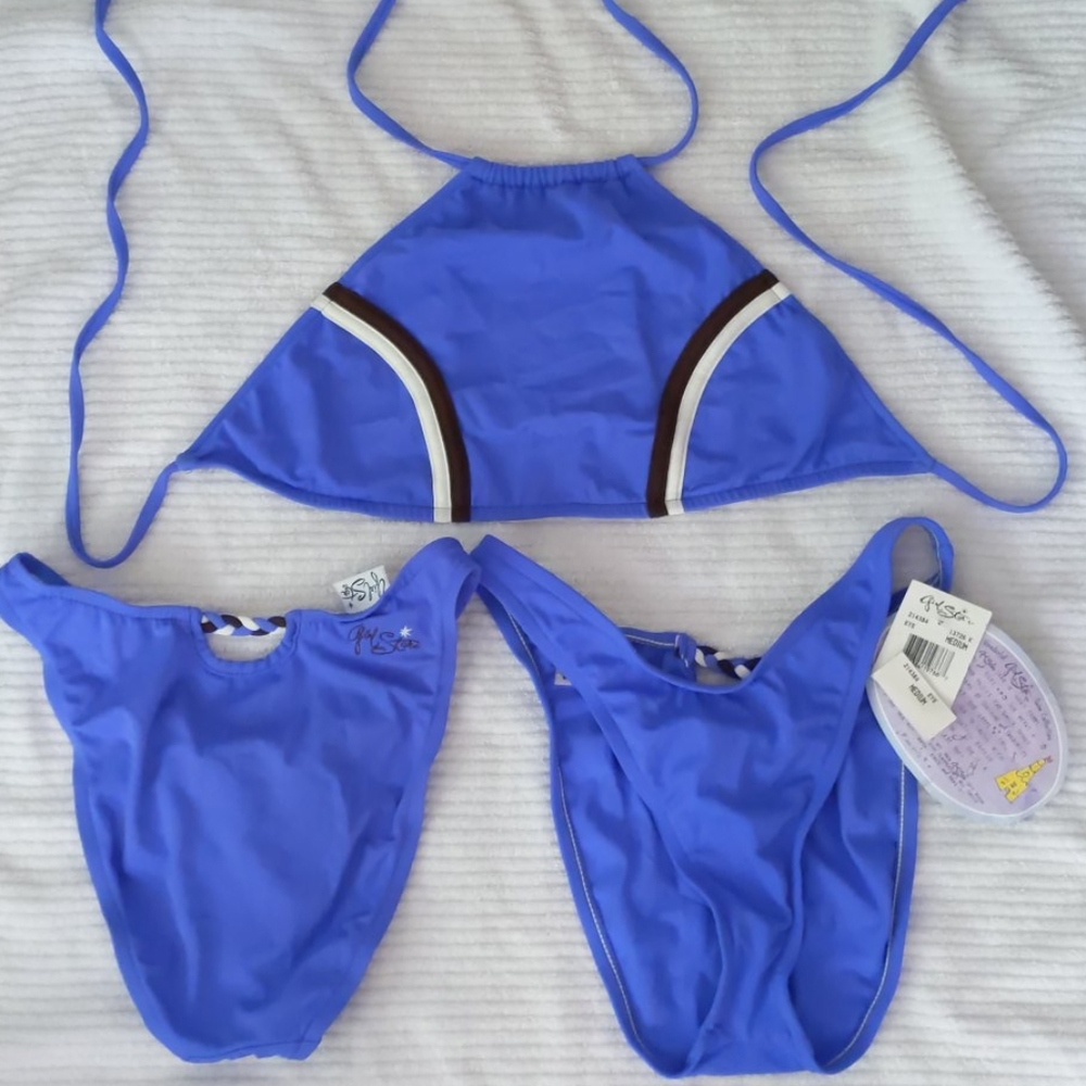 Girl Star halter top + bottom, vintage